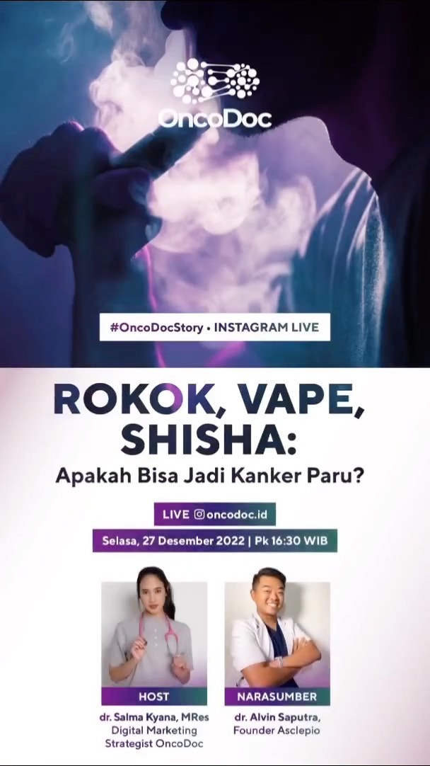 ROKOK, VAPE, SHISHA: Apakah Bisa Jadi Kanker Paru?